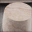 Table basse d'appoint ronde en forme de tambour, plateau en imitation travertin MgO, pour intérieur et extérieur, dimensions : 14,57 x 18,90 x H 16,54 cm