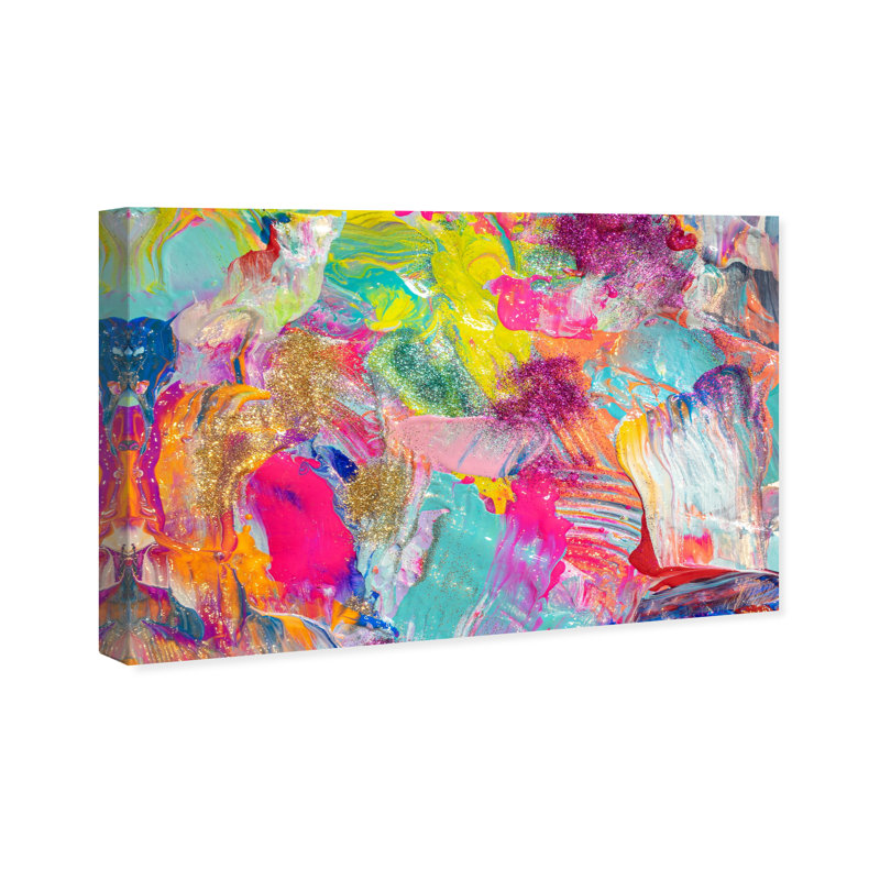 «Abstract Miami Beach Textures», impression sur toile, Toile tendue, H 36 po x l 54 po
