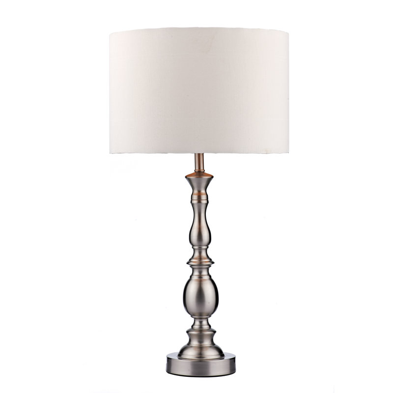 Madrid Metal Lamp, Satin Chrome