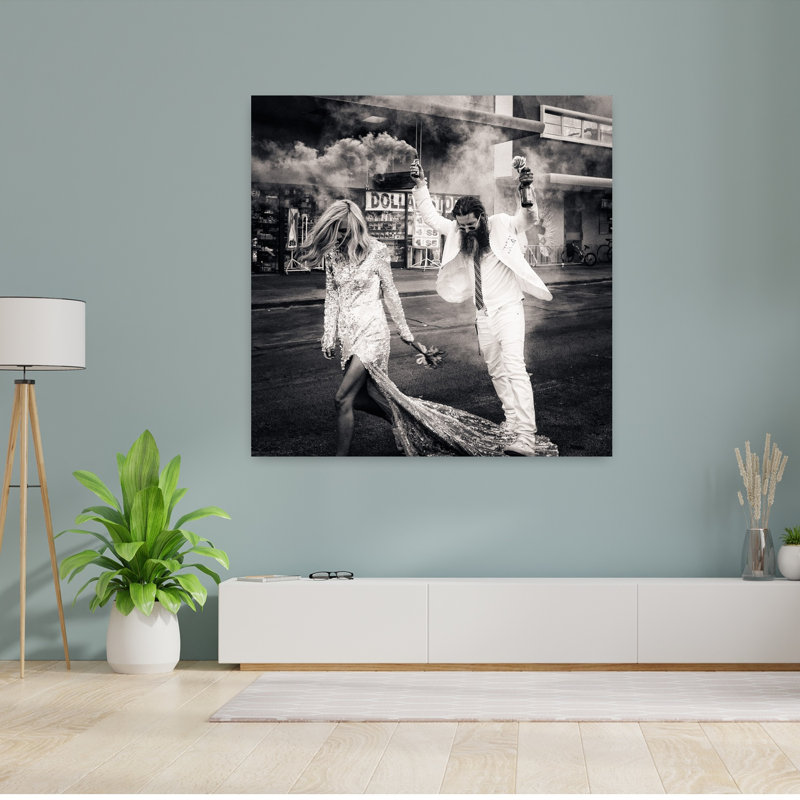 Art mural urbain moderne et romantique Edgy, H 48 po x l 48 po