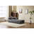 Dark Grey Comfy Futon Bed With Back Support And Armrest, Convertible Design, High - Quality Chenille, Memory Foam Filler, For Living Room Floor Pillow 3 Seat, Foam, Nap-1775444069