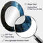 Miroir mural ovale sur métal Blue Minimalisme-1066143554