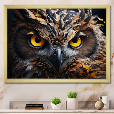 " Yellow Owl Mesmerizing State I "