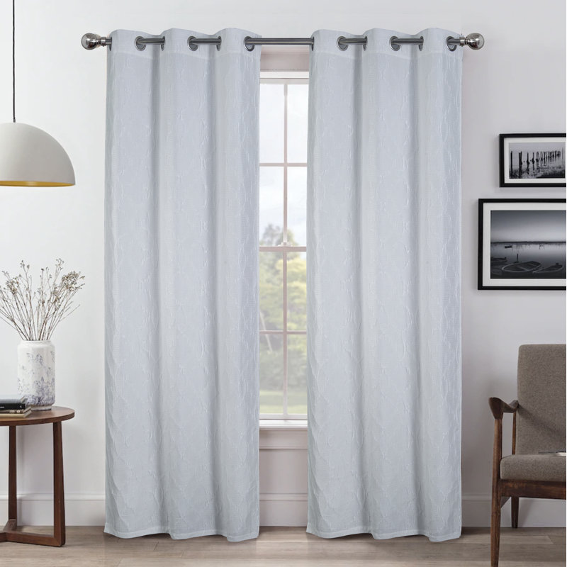 Panneau de rideau obscurcissant Hoddesdon, L 54 po x L 90 po, Blanc
