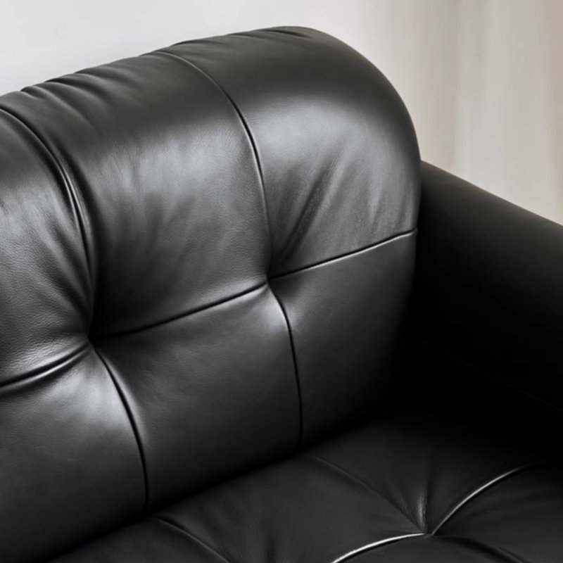 Canapé rétro noir Mid-Century haut de gamme