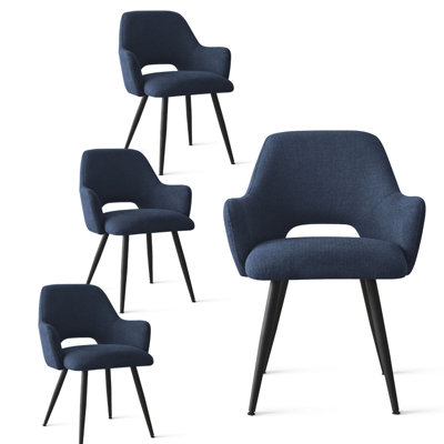 Ommy Upholstered Dining Arm Chairs