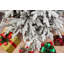 Frosted Snow Flocked Green Oregon Pine Artificial Christmas Tree with Hinged Branches-404859276