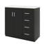 Ensemble de meuble-lavabo 36 po avec lavabo en céramique 36 po, meuble-lavabo autonome avec 3 tiroirs-792698453-792698451