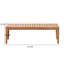 Table basse d'extérieur en bois d'acacia Norwyn