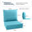 6" Outdoor Cushions For Patio Furniture, 22X24x6 Thick Seat Cushion Set Of 4, Fade Resistant Couch Chair Replacement Cushions High Density Deep Wicker Chair Cushion W/Removable Cover-1859395673