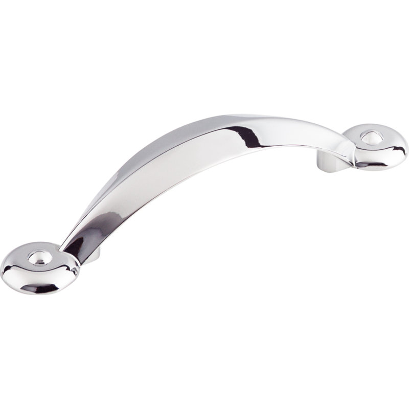 Angle Bar pull, Polished Chrome, 3" Center to Center
