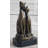 Pair Of Slender Siamese Cats Kittens Bronze Statue Sculpture Figure 9 Inches X 5 Inches