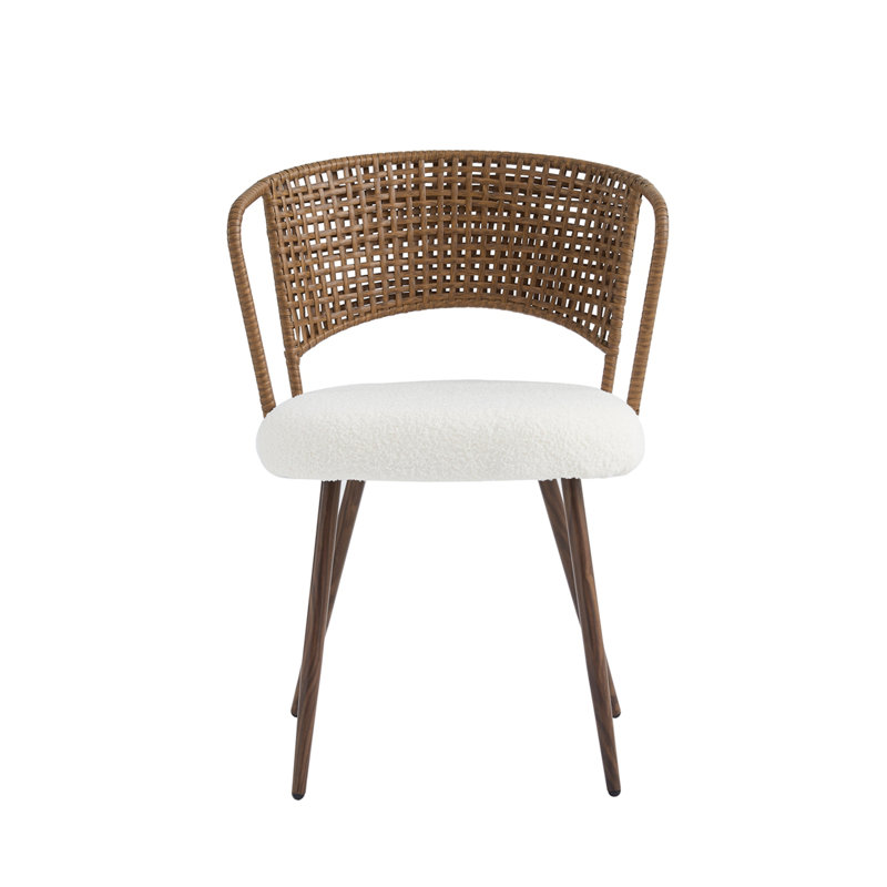 Chaise en osier, Noyer foncé, 4