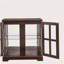 Vitrine lumineuse DEL, vitrine antique avec tablettes réglables, vitrine de qualité rétro avec portes en treillis
