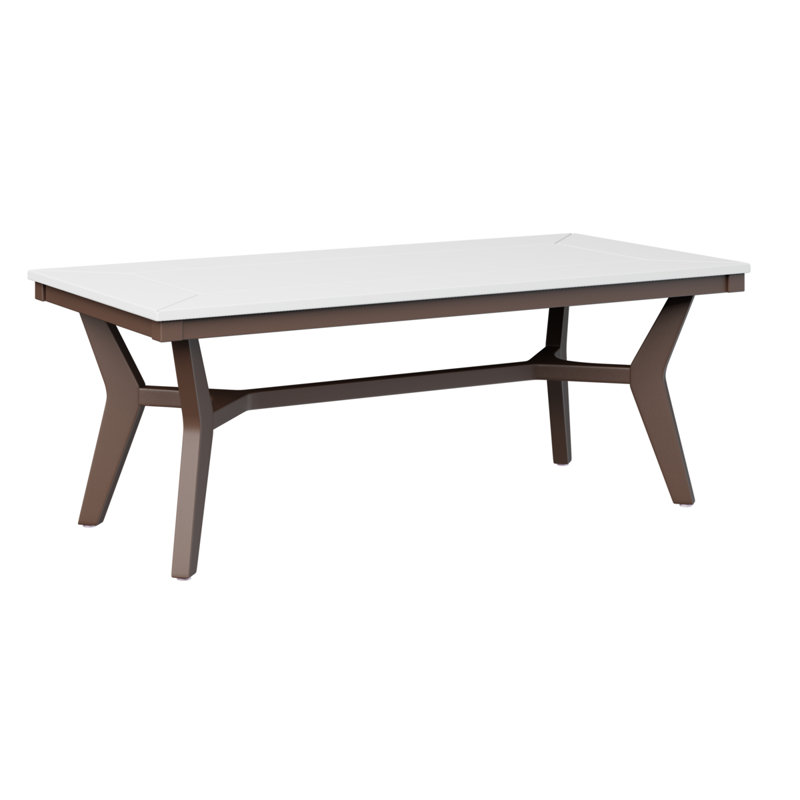 Table basse berlinoise Berlin, Chocolat / Brun, Blanc