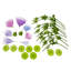 Grand ensemble de 9 fleurs artificielles avec supports surdimensionnés décorations florales de mariage et d'événement pour décors, fêtes et espaces photos