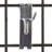 Nikkala Only Hangers Chrome 2" Grid Wall Hooks For Grid Panel Displays 25pcs