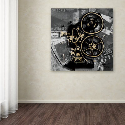 « movie projector », impression sur toile tendue