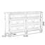 Armoire d'appoint en noyer massif