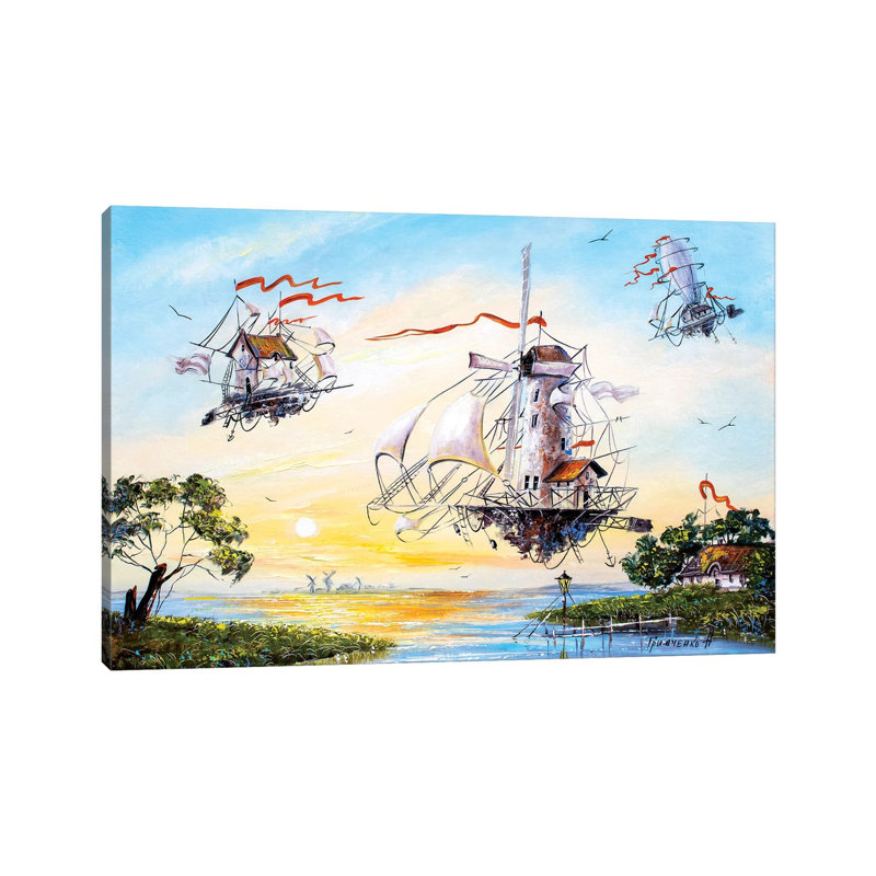 Flying Dutchmen Returning Home 1 Piece Wrapped Canvas Wall Art, 20.32 cm H x 30.48 cm W
