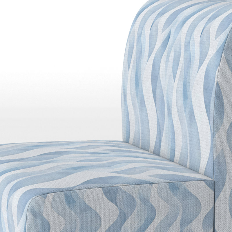 Fauteuil de chambre Modern Modern - Fauteuil de chambre Wavy Line, Pantoufle sans accoudoirs