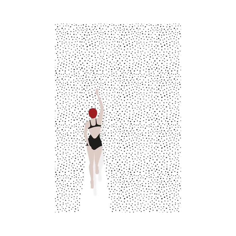 Swimming Points by Amy & Kurt Berlin - Wrapped Canvas Print, 20.32 cm H x 30.48 cm W