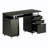 Harris 48'' Floating Computer Desk with Drawers and Storage Cabinet-304469471