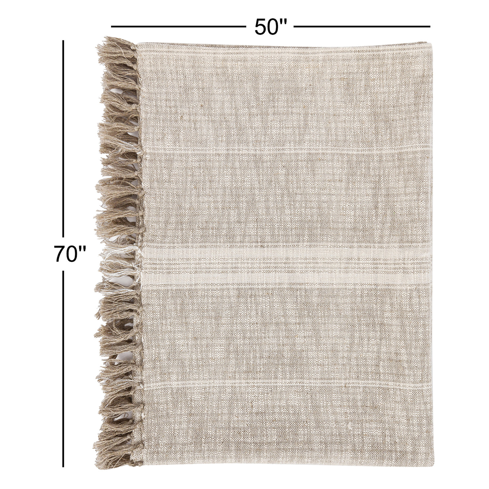 Throw Blanket, Natural/Ivory