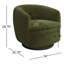 Fauteuil demi-tonneau pivotant rembourré Marcy-1472019670