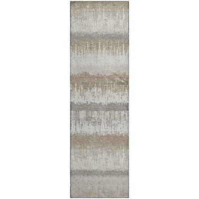 Premium Machine Washable Jahnke AMF1013 Stripes Rug