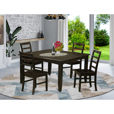 Krull Butterfly Leaf Solid Wood Dining Set by Red Barrel Studio