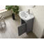 Meuble-lavabo simple 20 po avec plateau en céramique Boesch-2116251502