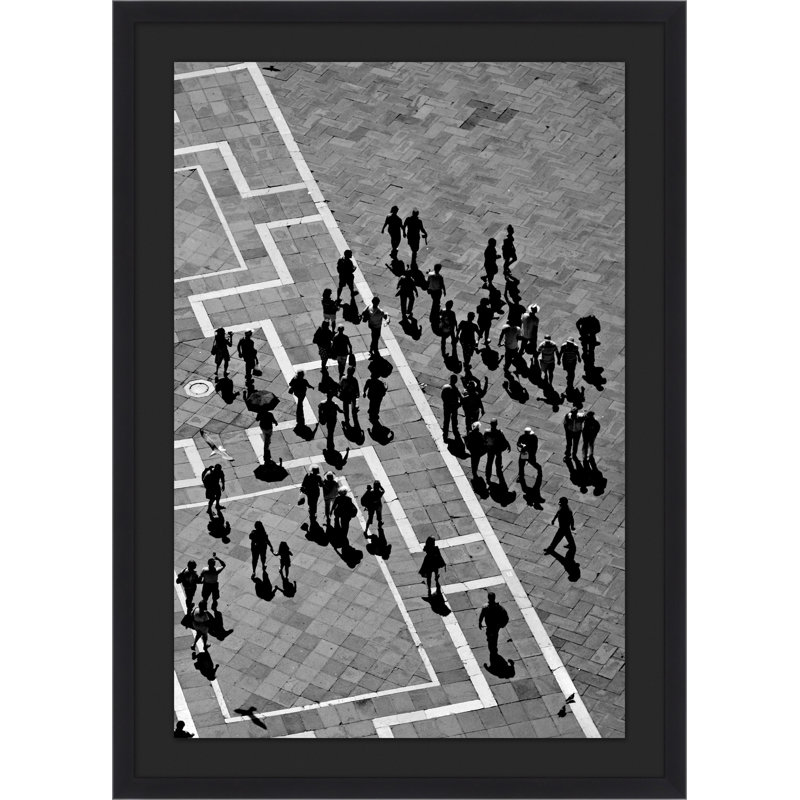 Plaza Shadows 1 Framed Photographic Print