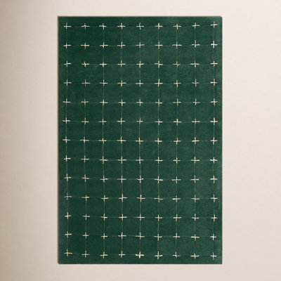 Mallory Green Hand Tufted Area Rug