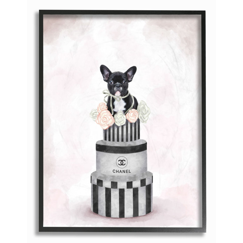 « look box range dog rose », impression, H 20 po x l 16 po x P 1,5 po, Giclée encadrée noir minuit