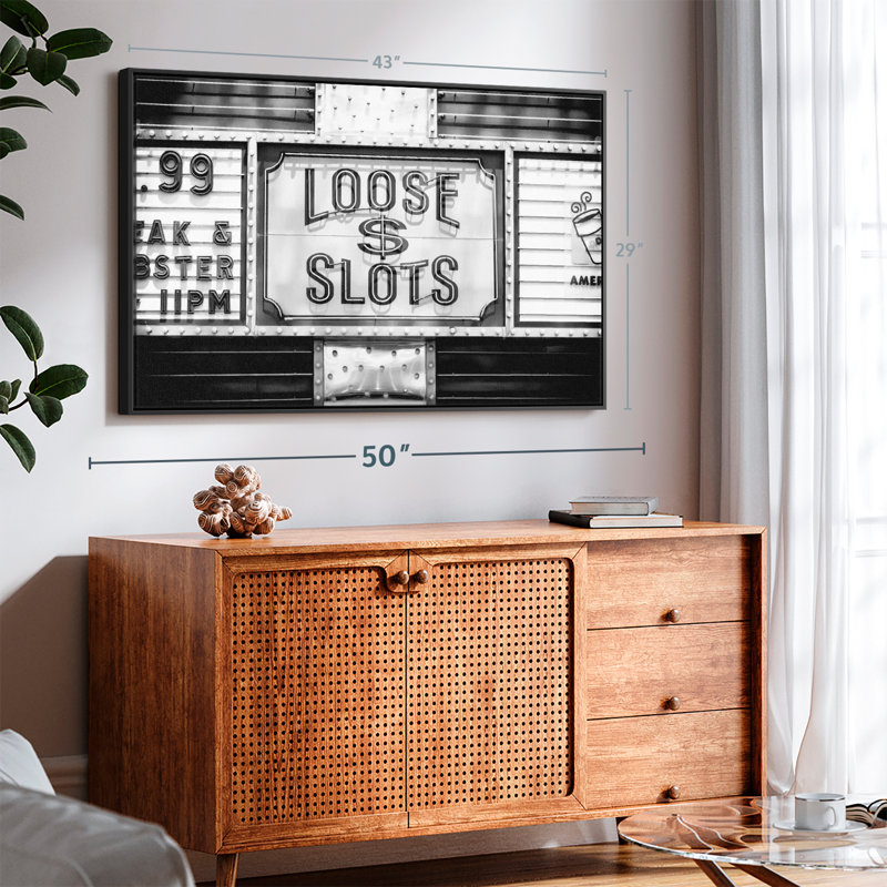 " Loose Dollar Slots ", 29" H x 43" W