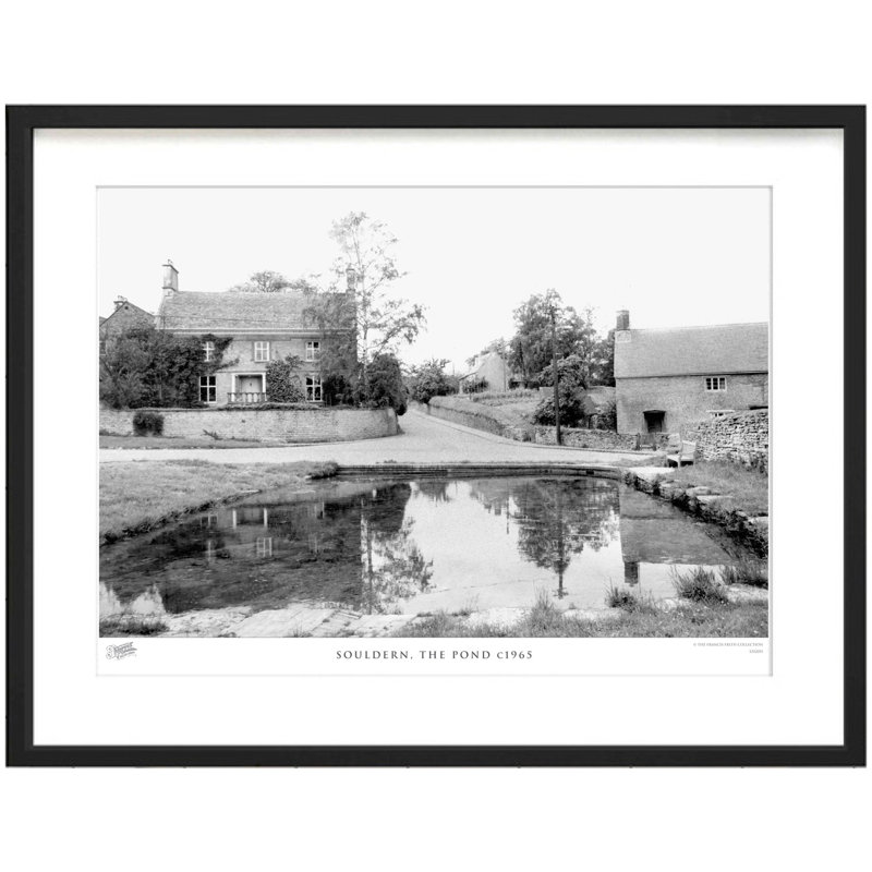 Souldern, The Pond C1965 by Francis Frith - Single Picture Frame Print, 40cm H x 50cm W x 2.3cm D