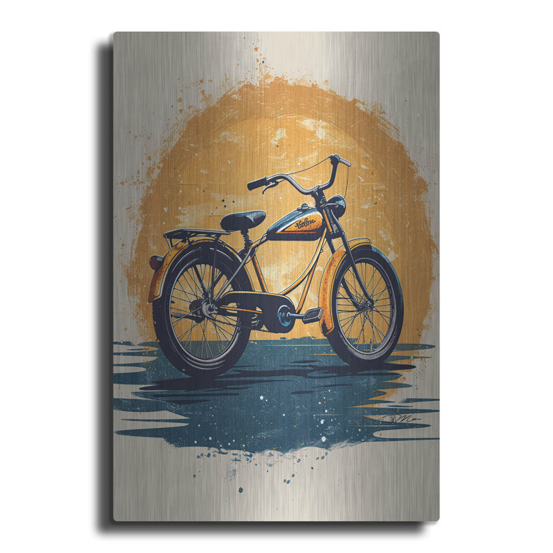 Art mural en métal Williston Forge «The Ancestor Of The Moto» par Momart, H 24 po x l 16 po