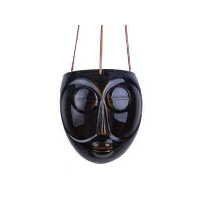 Blumenampel Mask aus Keramik