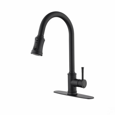 Single Handle High Arc Pull Out Kitchen Faucet,Single Level Stainless Steel Kitchen Sink Faucets With Pull Down Sprayer