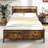 Bed Frame With Wooden Headboard And Footboard Under-bed Storag-1775513014