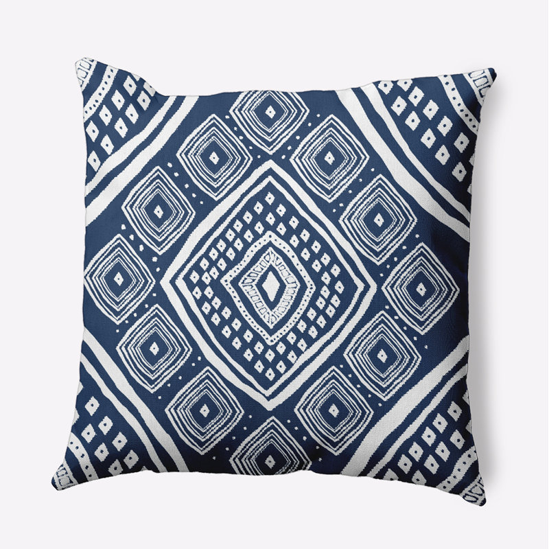 Housse et insert de coussin carré extérieur haut de gamme Getaway, 16 po x 16 po, Bleu marine