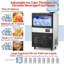 110lbs/24H Stainless Steel Commercial Ice Maker with 27lb Storage, LCD Control Panel & Auto-Cleaning – Perfect for Restaurant, Bar, Cafe