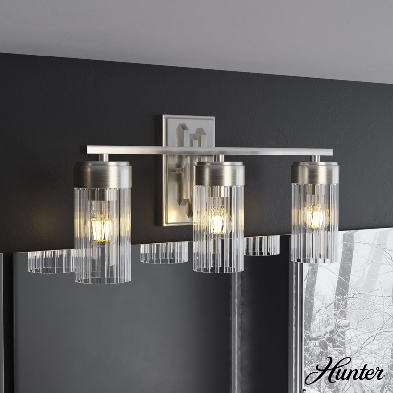 Gatz - Light Dimmable Vanity Light, Brushed Nickel, 3