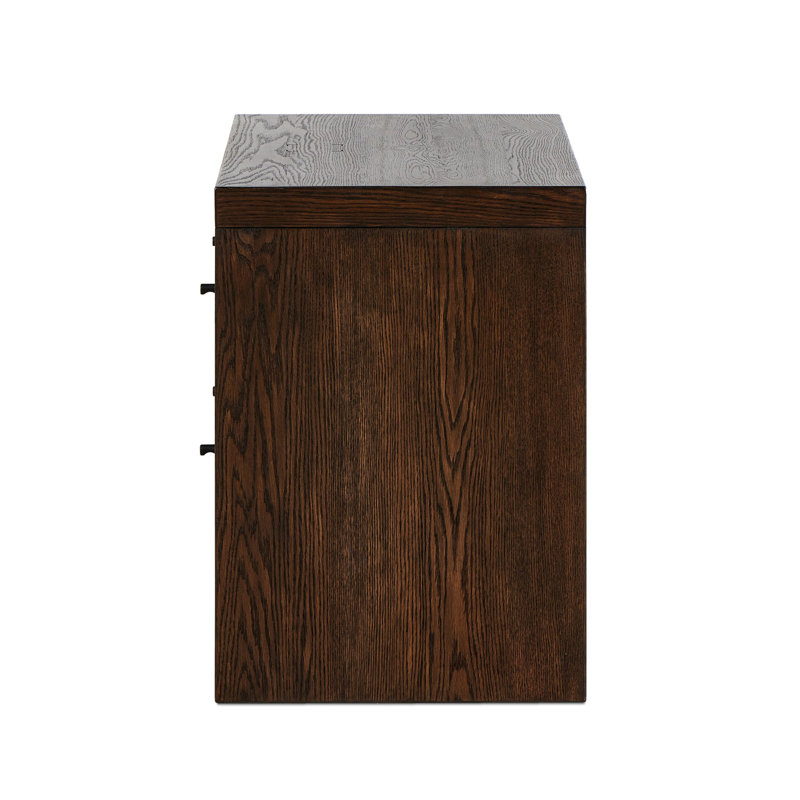 Torrington Charging Nightstand-Umber Oak, Brown