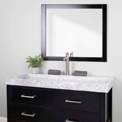 Chevington Hannah 49 Inch Marble Rectangular Vessel Sink 22.05'' Marble Rectangular Bathroom Sink