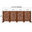 Barrière pour chien en bois pliable autoportante à 3 panneaux-134383038