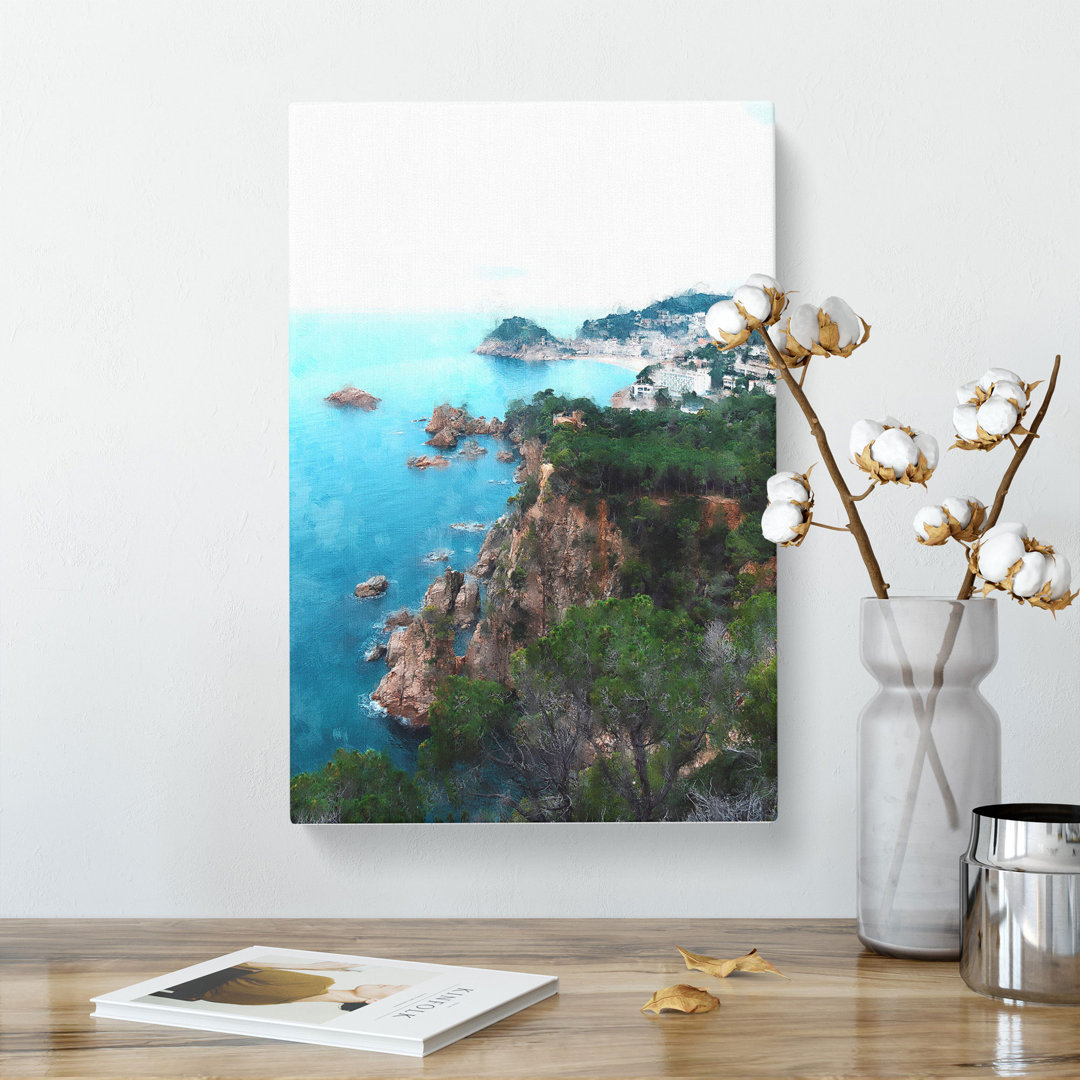 View Of The Coasta Brava In Spain - Wrapped Canvas