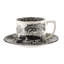 Blue Italian, Black Italian - Teacup & Saucer