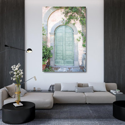 Red Barrel Studio® Aledanda Gallery Wrapped Canvas Art Titled: Venice Doorway Light